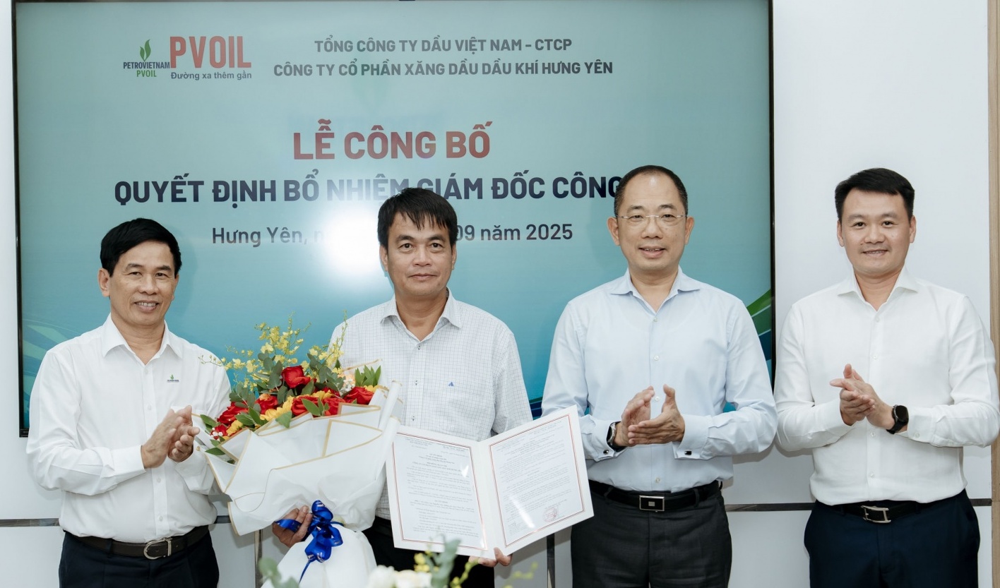 PVOIL luân chuyển và bổ nhiệm Giám đốc 4 đơn vị thành viên