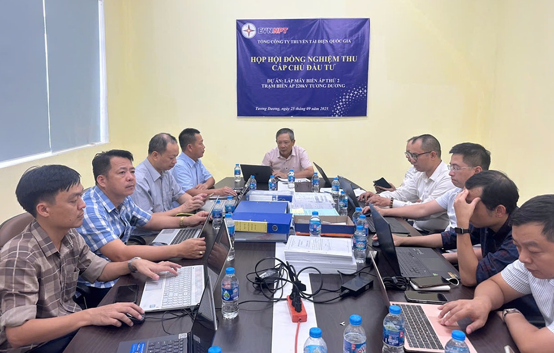Trạm biến áp 220kV Tương Dương được nâng công suất lên gấp đôi