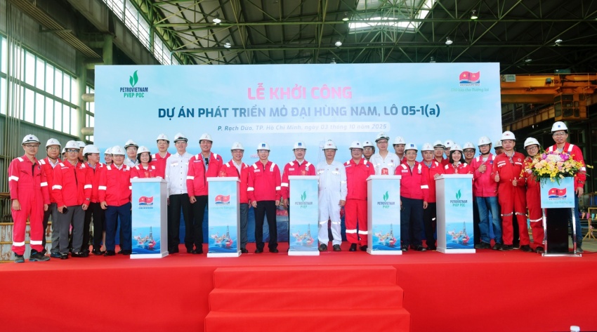 Chính thức khởi công dự án Đại Hùng Nam: Gia tăng sản lượng khai thác cho an ninh năng lượng