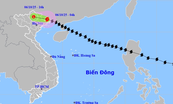 Bão số 11 đi vào đất liền, Bắc Bộ mưa lớn trên diện rộng