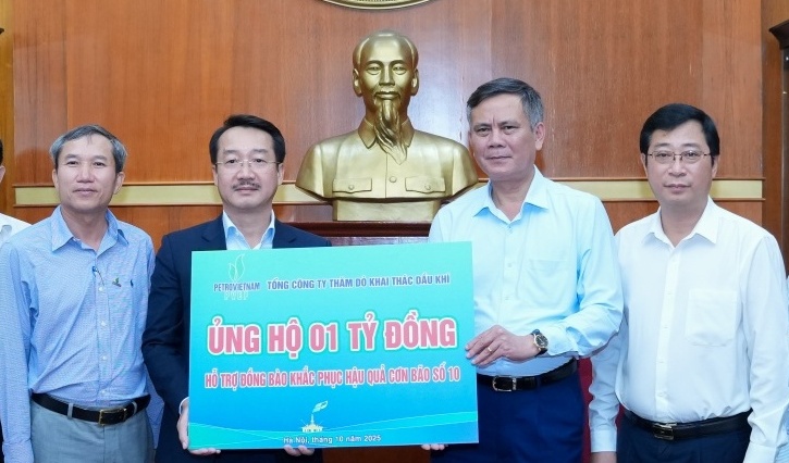 PVEP chung tay hỗ trợ đồng bào bị thiệt hại do cơn bão số 10
