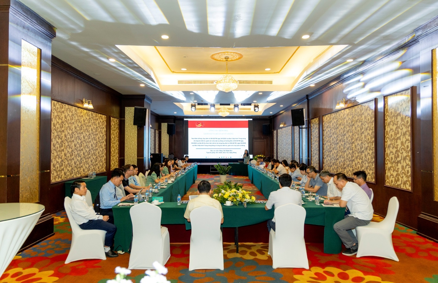 Toàn cảnh Hội nghị tập huấn nghiệp vụ công tác kiểm tra, giám sát và  thi hành kỷ luật Đảng năm 2025