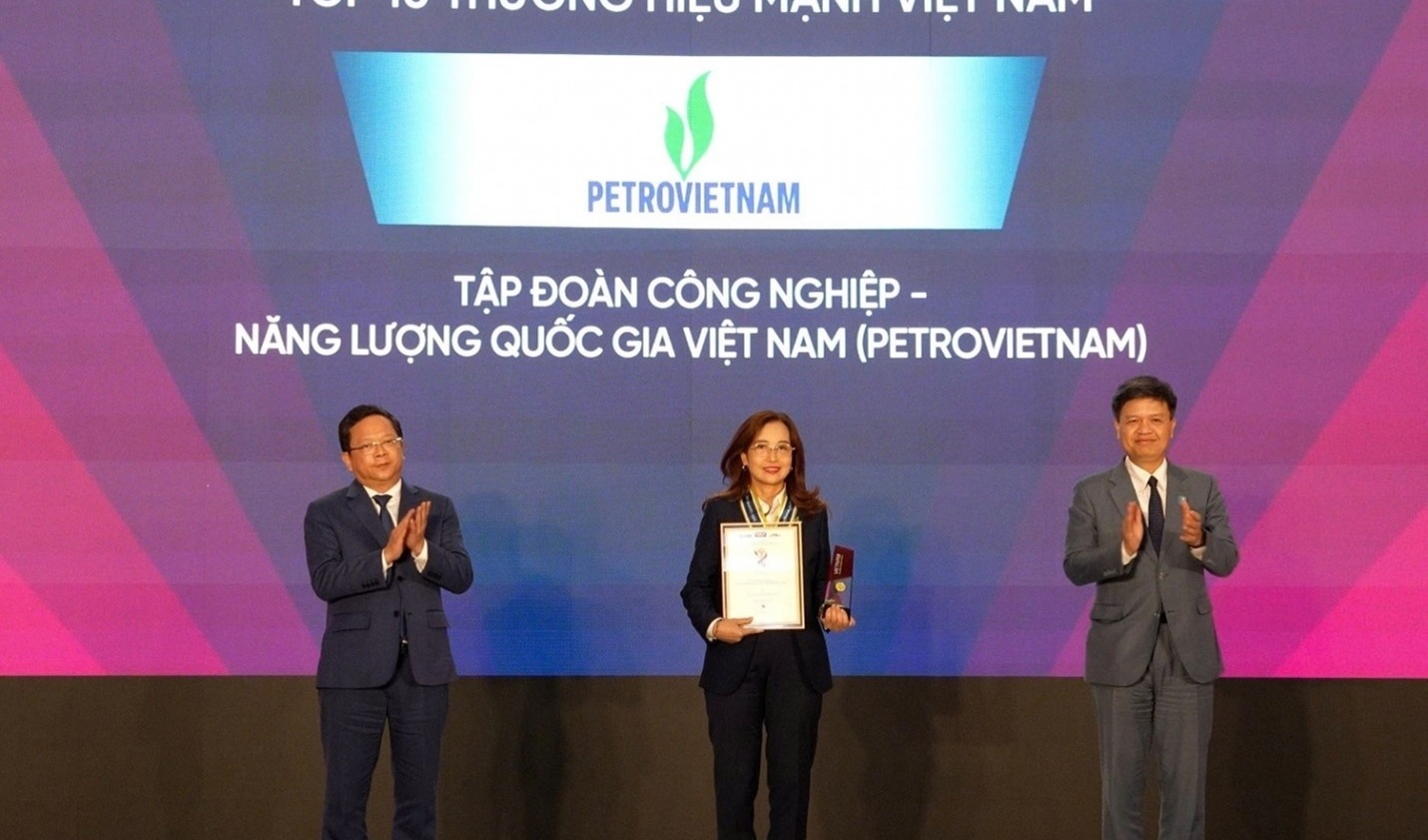 Petrovietnam leads the top 10 strong brands of Vietnam