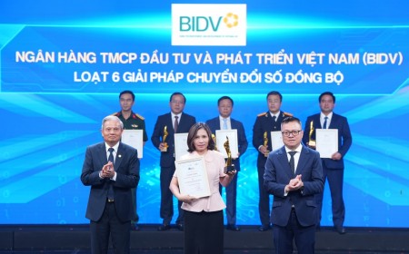BIDV được vinh danh “Doanh nghiệp chuyển đổi số xuất sắc”