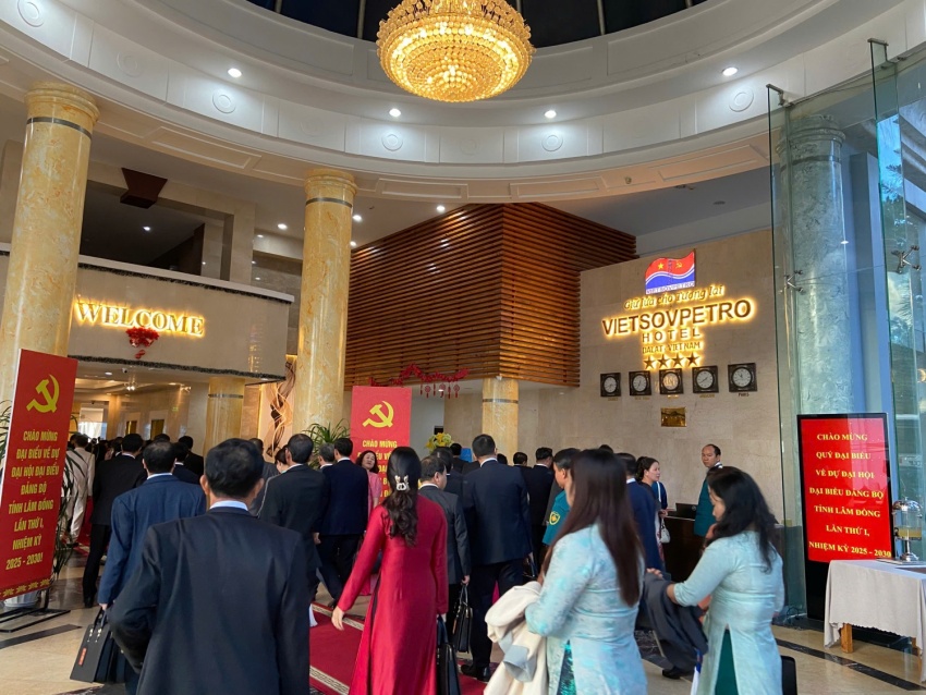 Khách sạn Vietsovpetro Đà Lạt vinh dự đón tiếp đoàn đại biểu Đại hội Đảng bộ tỉnh Lâm Đồng lần thứ I