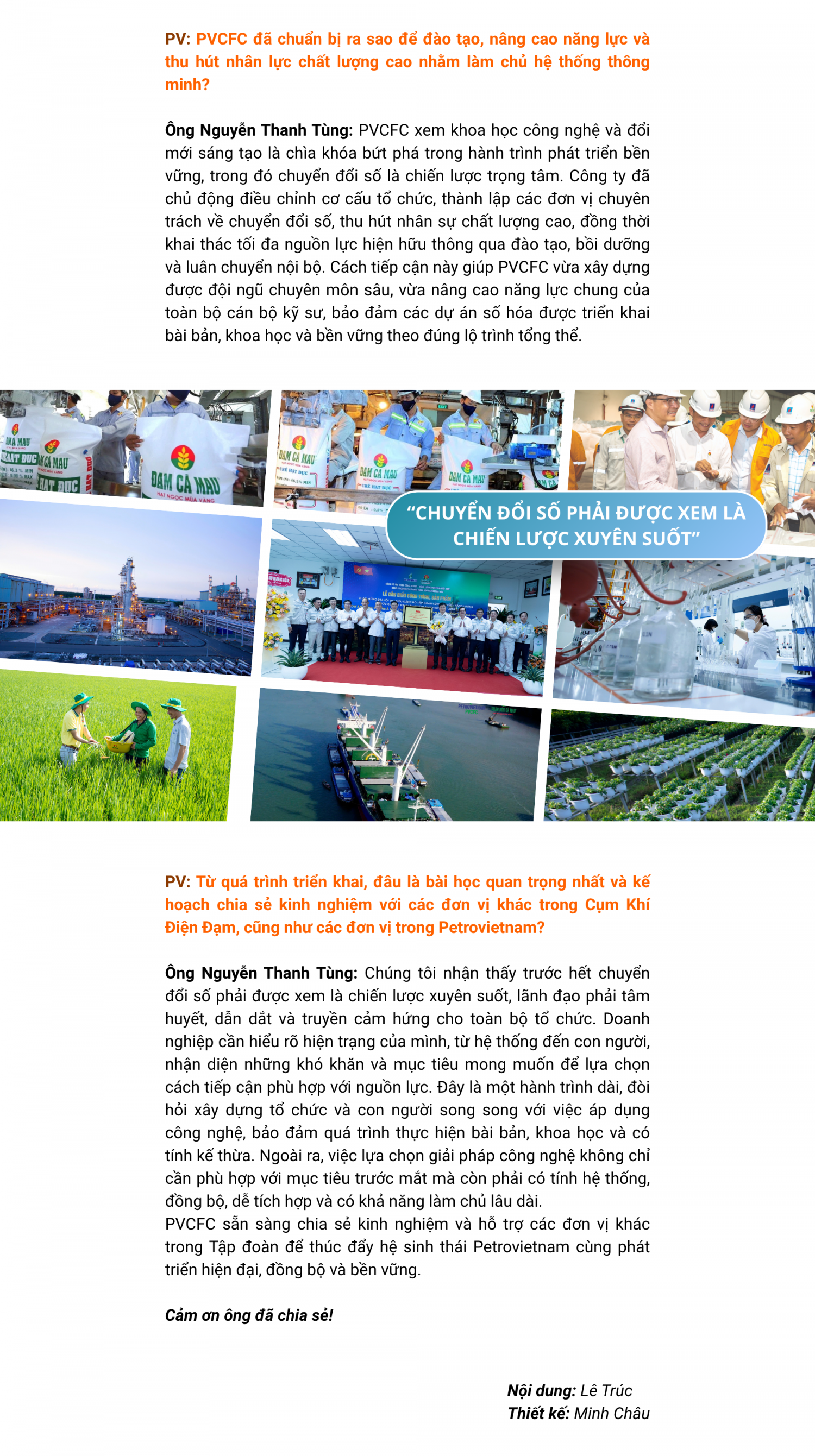 [E-magazine] Nhà máy thông minh Đạm Cà Mau: Bước tiến chiến lược trong hành trình chuyển đổi số của PVCFC