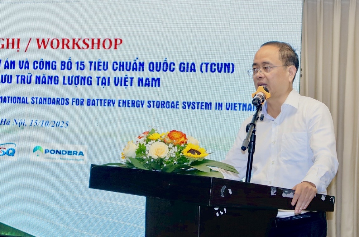 Công bố 15 TCVN về hệ thống pin lưu trữ năng lượng: Thúc đẩy chuyển dịch xanh, bảo đảm an ninh năng lượng