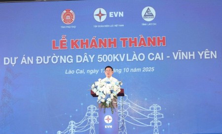 Khánh thành Dự án đường dây 500kV Lào Cai - Vĩnh Yên