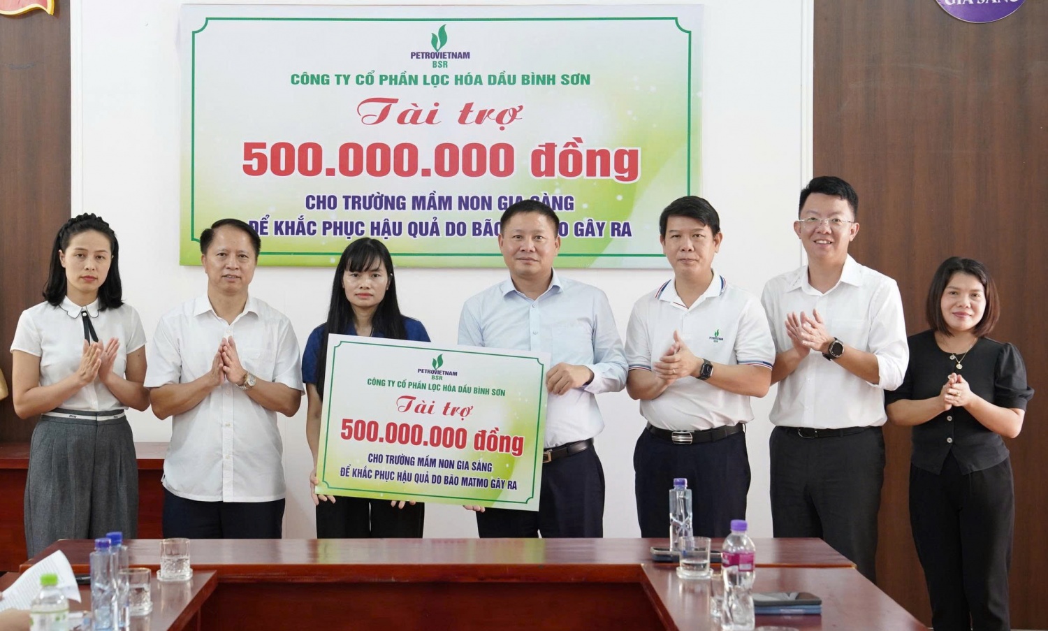 Người lao động BSR hỗ trợ 1,2 tỷ đồng giúp các trường học tại Thái Nguyên khắc phục hậu quả mưa lũ