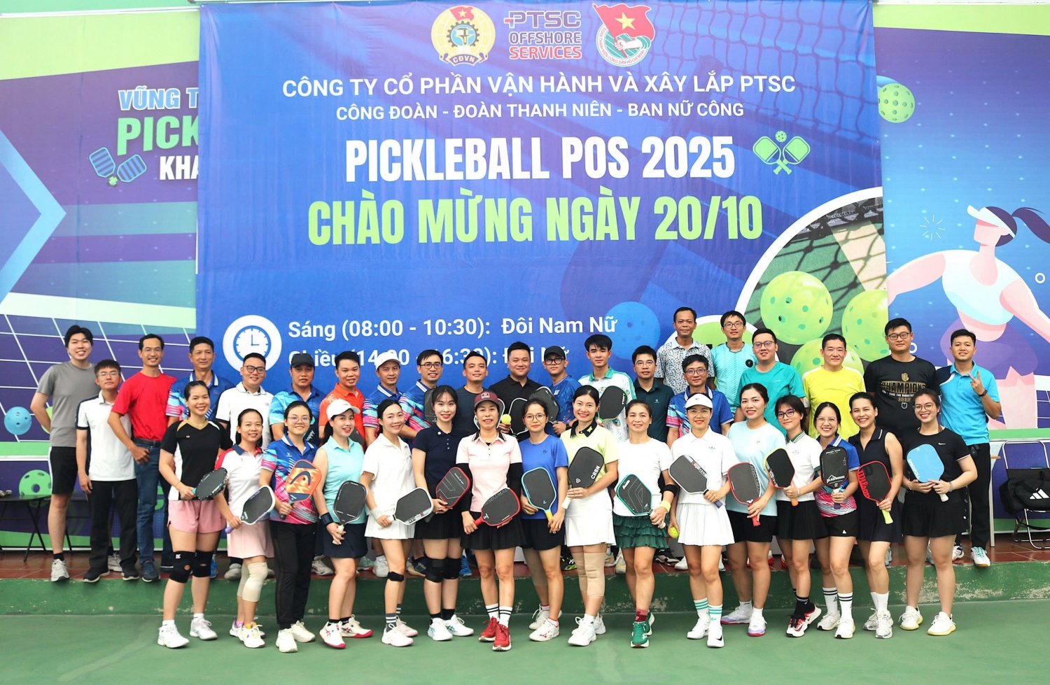 CBCNV Công ty POS tham gia giải đấu Pickleball POS 2025 – Chào mừng ngày Phụ nữ Việt Nam 20/10 CBCNV Công ty POS tham gia giải đấu Pickleball POS 2025 – Chào mừng ngày Phụ nữ Việt Nam 20/10