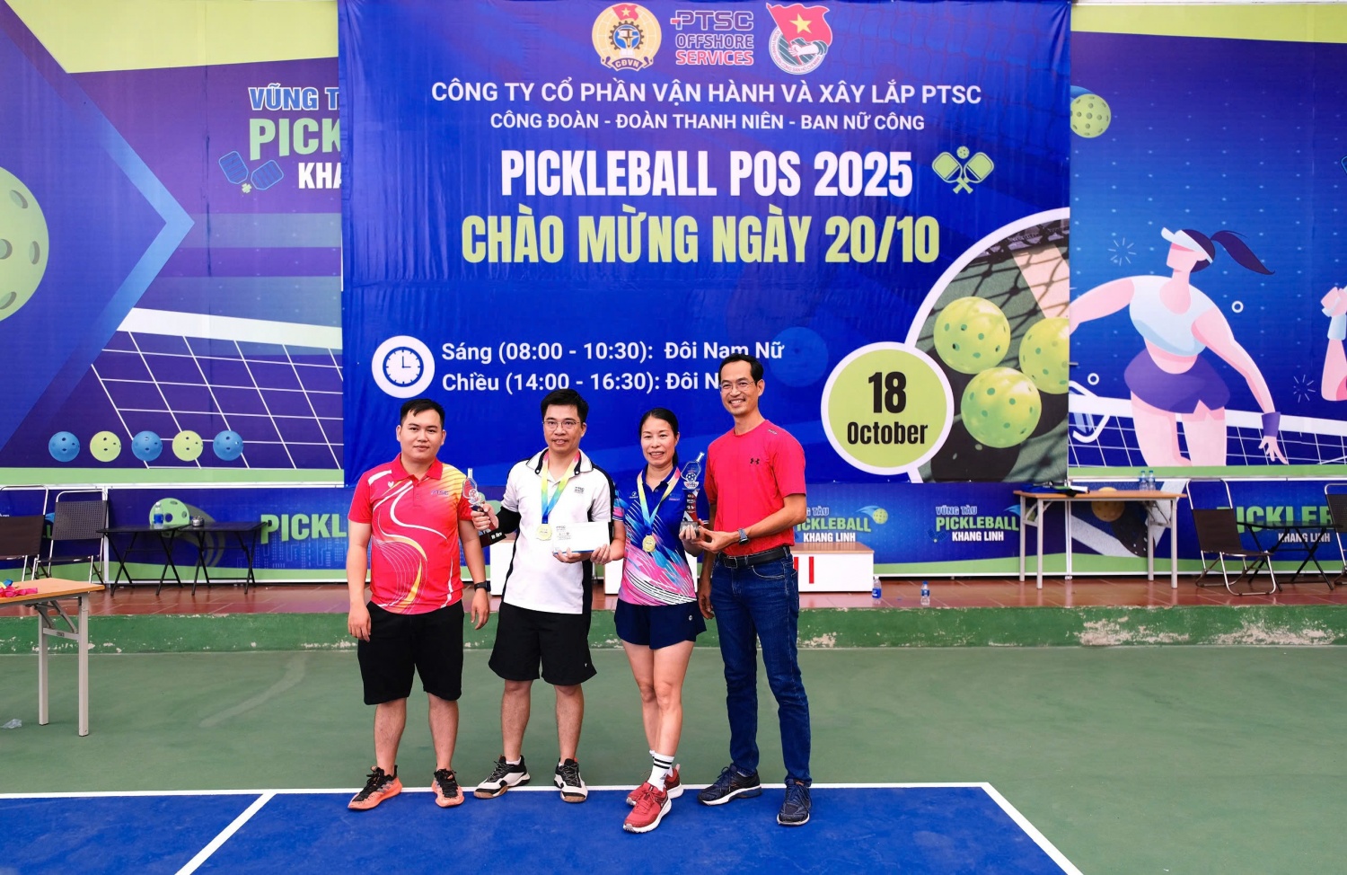 Sôi nổi giải Pickleball POS 2025 – Chào mừng ngày Phụ nữ Việt Nam 20/10 Sôi nổi giải Pickleball POS 2025 - Chào mừng Ngày Phụ nữ Việt Nam 20/10