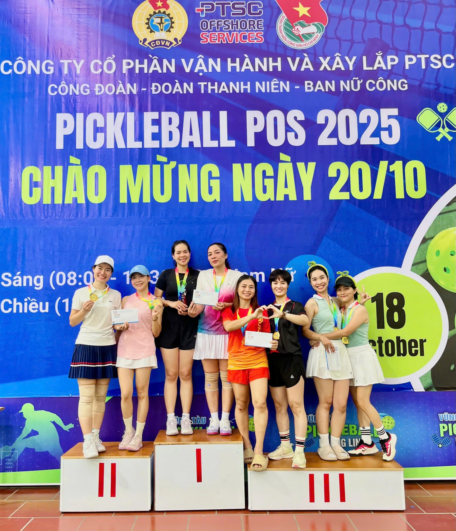 Sôi nổi giải Pickleball POS 2025 - Chào mừng Ngày Phụ nữ Việt Nam 20/10 Sôi nổi giải Pickleball POS 2025 - Chào mừng Ngày Phụ nữ Việt Nam 20/10