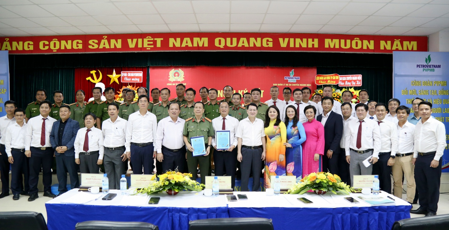 PVPMB và Công an TP Cần Thơ ký kết Quy chế phối hợp đảm bảo an ninh, an toàn Dự án Ô Môn IV