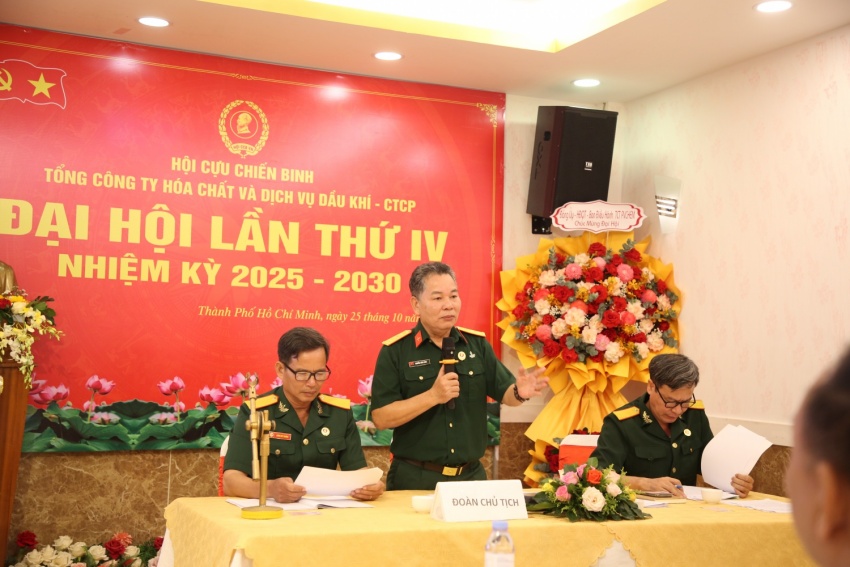Đại hội Hội CCB PVChem lần thứ IV, nhiệm kỳ 2025-2030 thành công tốt đẹp Đại hội Hội CCB PVChem lần thứ IV, nhiệm kỳ 2025 2030 thành công tốt đẹp
