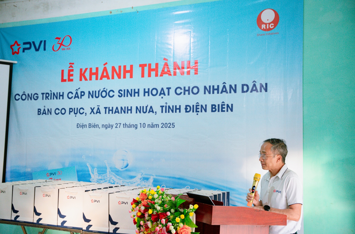Ông Dương Thanh Danh Francois - Phó Chủ tịch Thường trực HĐQT PVI: Để Dự án có thể khánh thành và đi vào sử dụng đảm bảo đúng tiến độ, Trung tâm RIC, Công đoàn và các ban chức năng của PVI, cùng chính quyền địa phương và bà con nhân dân nơi đây đã phải nỗ lực rất lớn Ông Dương Thanh Danh Francois - Phó Chủ tịch Thường trực HĐQT PVI: Để Dự án có thể khánh thành và đi vào sử dụng đảm bảo đúng tiến độ, Trung tâm RIC, Công đoàn và các ban chức năng của PVI, cùng chính quyền địa phương và bà con nhân dân nơi đây đã phải nỗ lực rất lớn