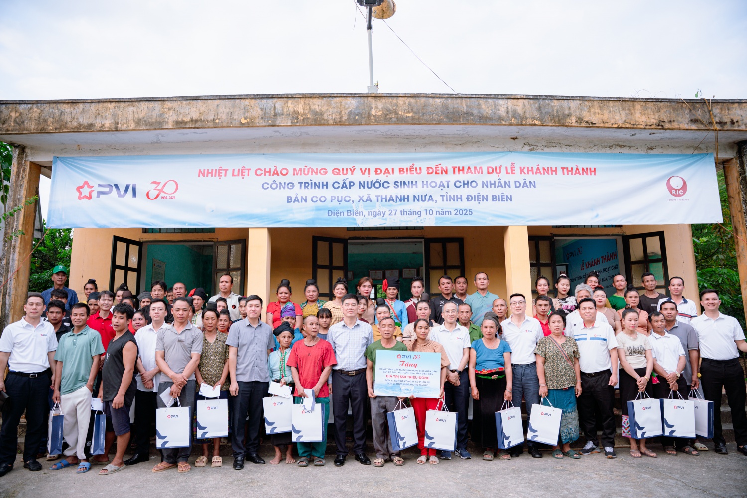 PVI khánh thành công trình cấp nước sinh hoạt cho nhân dân bản Co Pục, xã Thanh Nưa, tỉnh Điện Biên PVI khánh thành công trình cấp nước sinh hoạt cho nhân dân bản Co Pục, xã Thanh Nưa, tỉnh Điện Biên