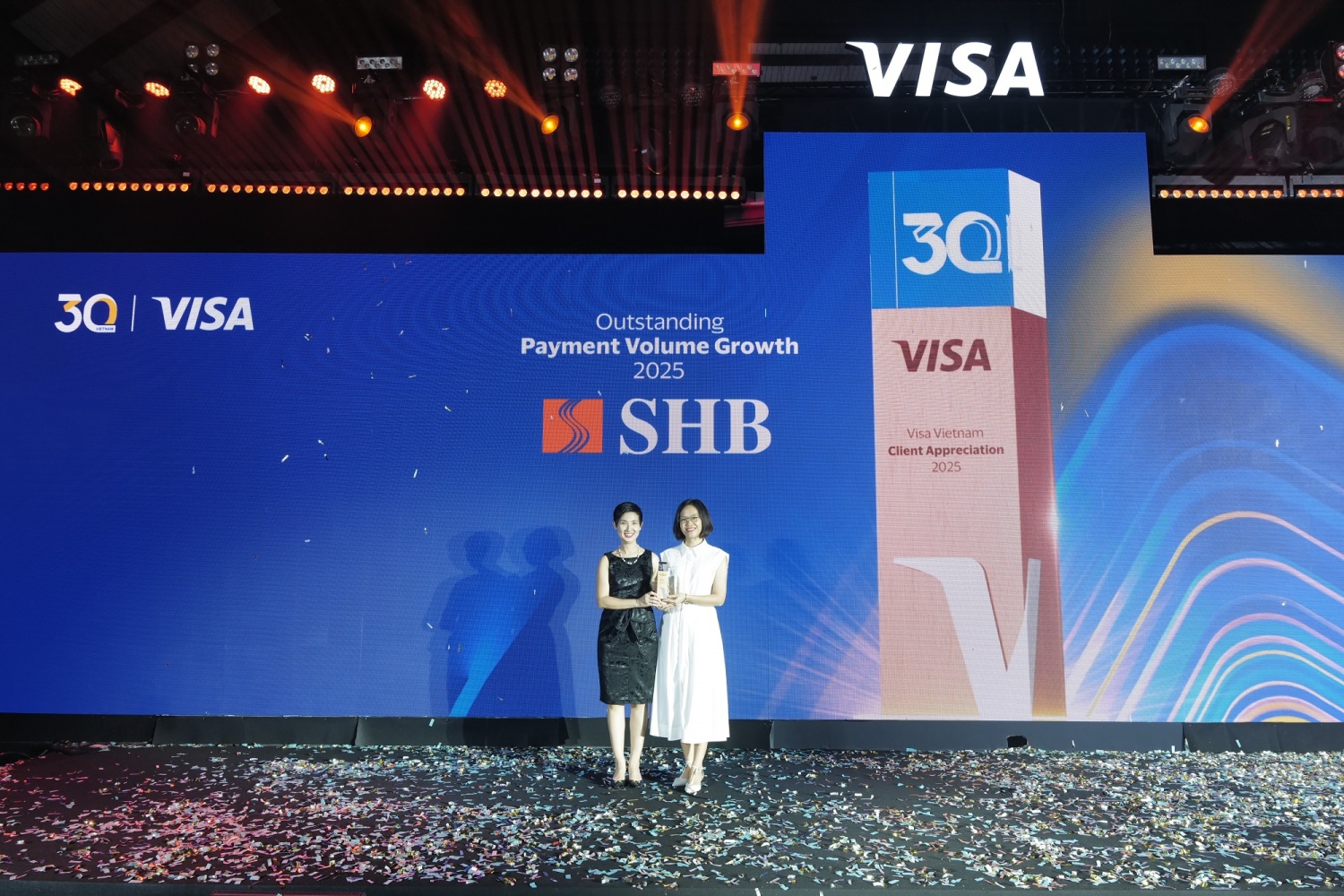 SHB lần thứ hai được VISA vinh danh “Ngôi sao tăng trưởng thẻ năm 2025” SHB lần thứ hai được VISA vinh danh “Ngôi sao tăng trưởng thẻ năm 2025”