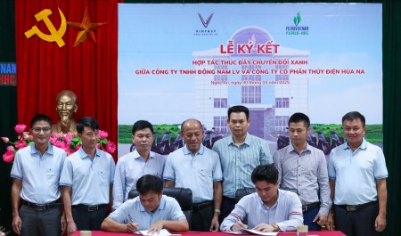 Thủy điện Hủa Na hợp tác cùng Vinfast nỗ lực thúc đẩy chuyển đổi năng lượng xanh