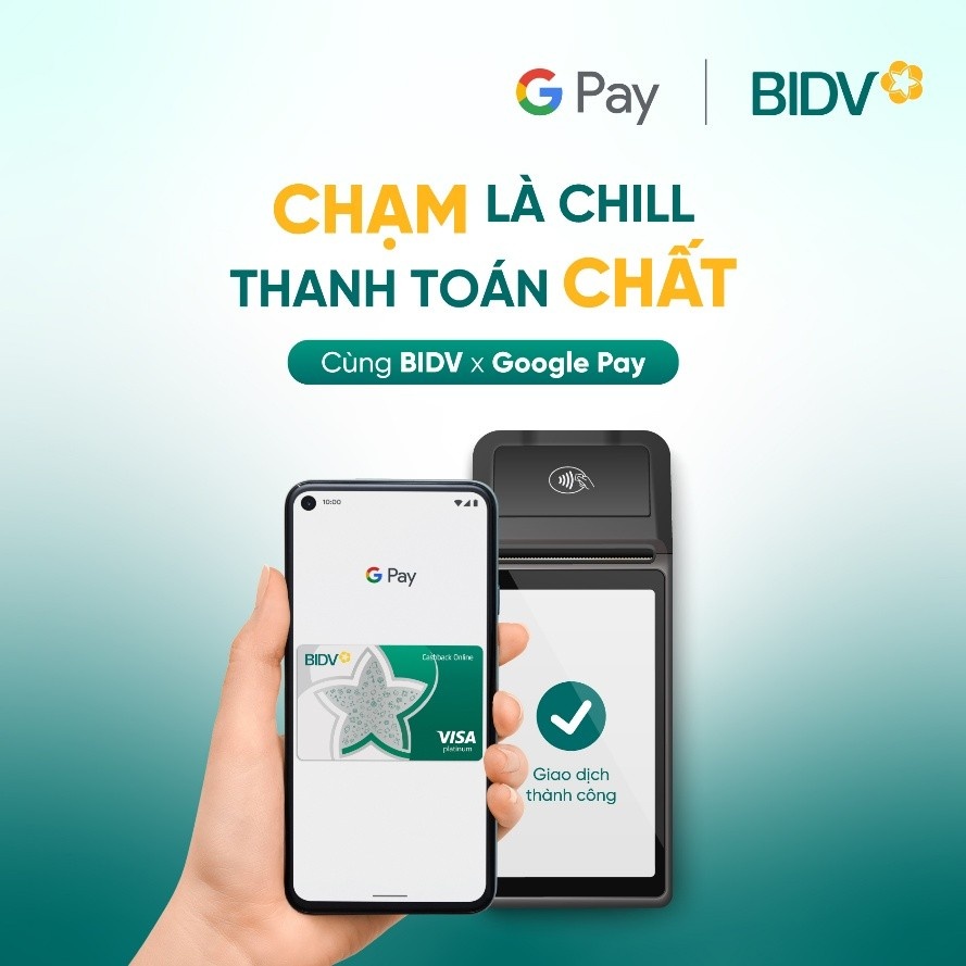 BIDV chính thức triển khai dịch vụ thanh toán Google Pay cho thẻ Visa/Mastercard BIDV chính thức triển khai dịch vụ thanh toán Google Pay cho thẻ Visa/Mastercard