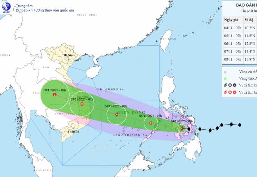 Bão Kalmaegi tăng cấp, nguy cơ thêm đợt mưa lũ mới tại miền Trung Bão Kalmaegi tăng cấp, nguy cơ thêm đợt mưa lũ mới tại miền Trung