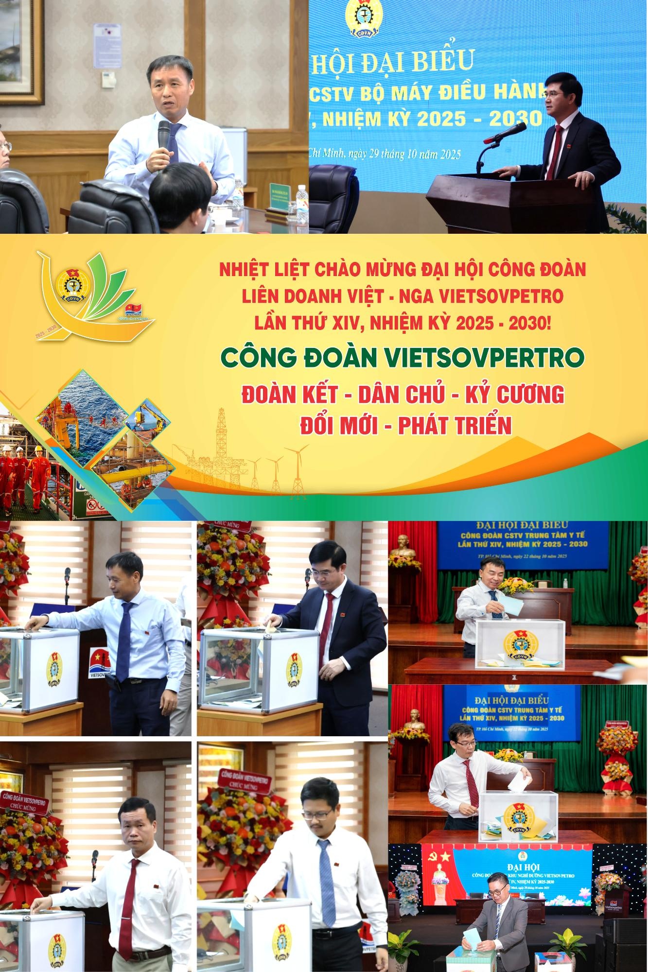 Vietsovpetro lan tỏa khí thế mới trong hoạt động công đoàn Vietsovpetro lan tỏa khí thế mới trong hoạt động công đoàn