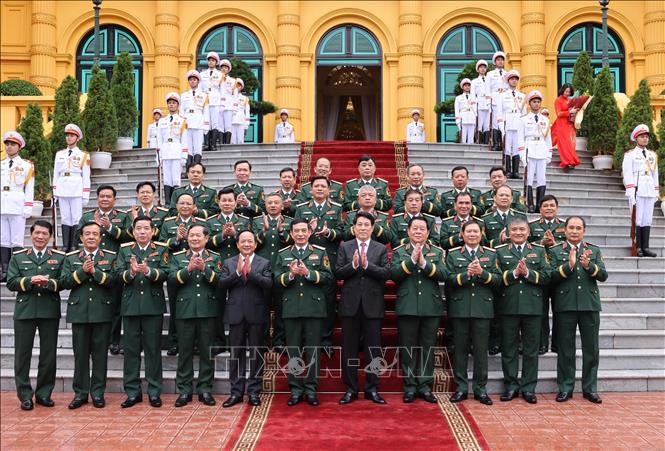 Trao quyết định bổ nhiệm Chủ nhiệm Tổng cục Chính trị và thăng quân hàm Đại tướng, Thượng tướng Trao quyết định bổ nhiệm Chủ nhiệm Tổng cục Chính trị và thăng quân hàm Đại tướng, Thượng tướng