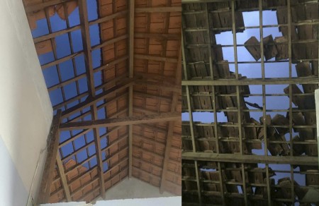 Quảng Ngãi: Lốc xoáy xuất hiện khi bão số 13 đổ bộ