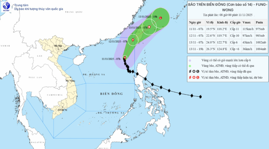 Bộ Xây dựng chỉ đạo ứng phó khẩn cấp bão số 14 trên Biển Đông