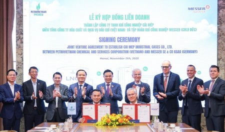 Khởi động liên doanh khí công nghiệp Cái Mép giữa PVChem và Messer