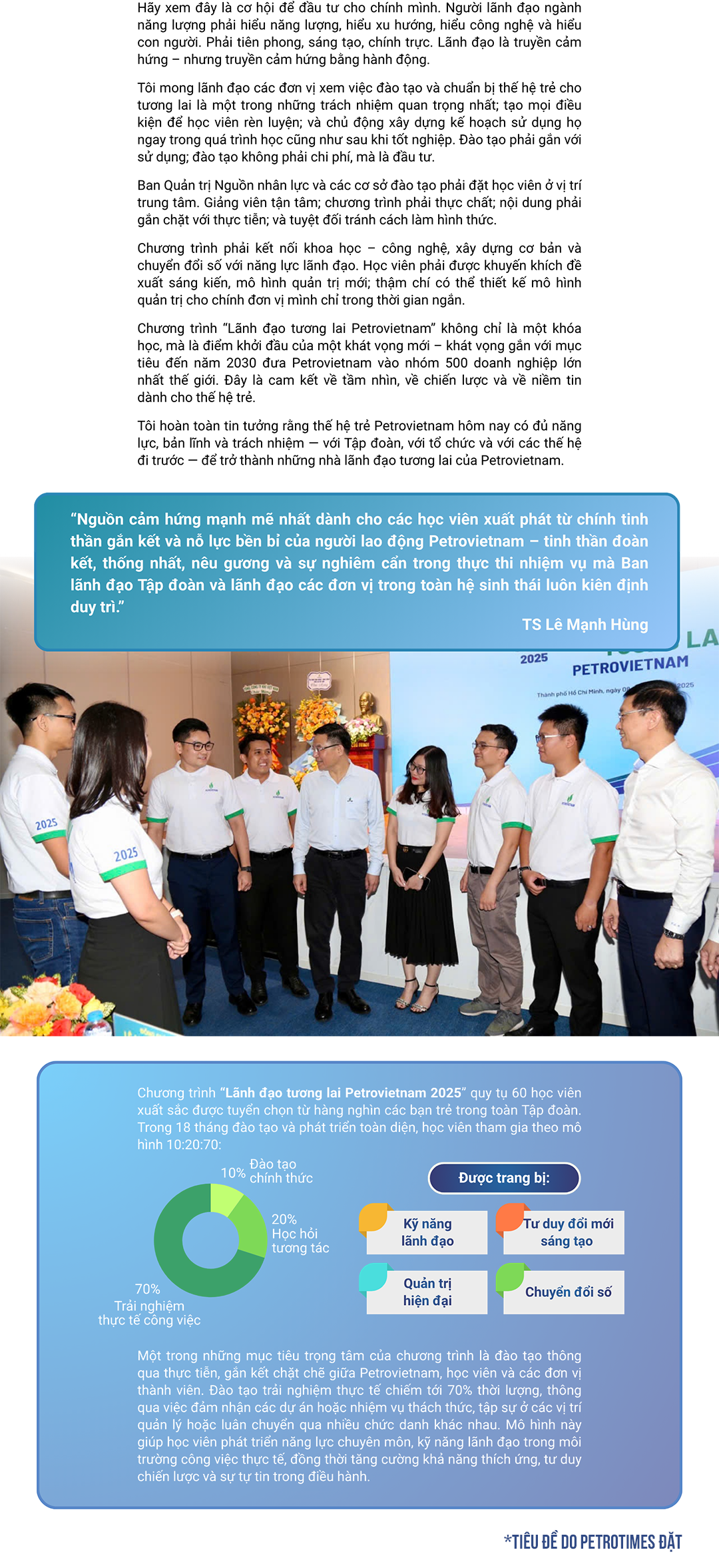 [E-Magazine] Khát vọng Petrovietnam: Kiến tạo thế hệ lãnh đạo cho tương lai