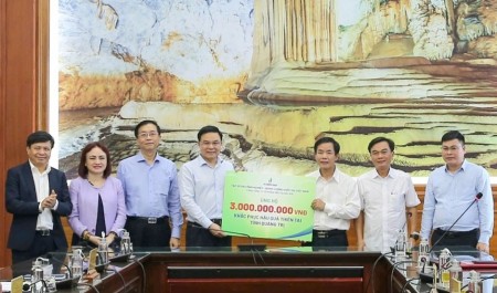 Petrovietnam trao tặng tỉnh Quảng Trị 3 tỷ đồng để góp phần khắc phục hậu quả thiên tai