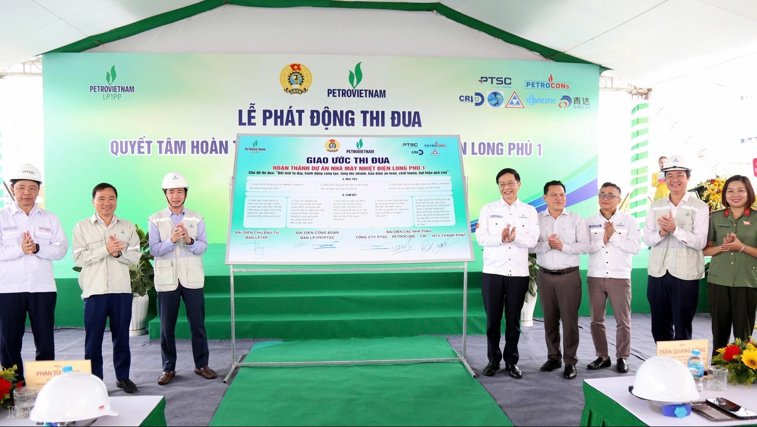 Thi đua quyết tâm hoàn thành Dự án NMNĐ Long Phú 1