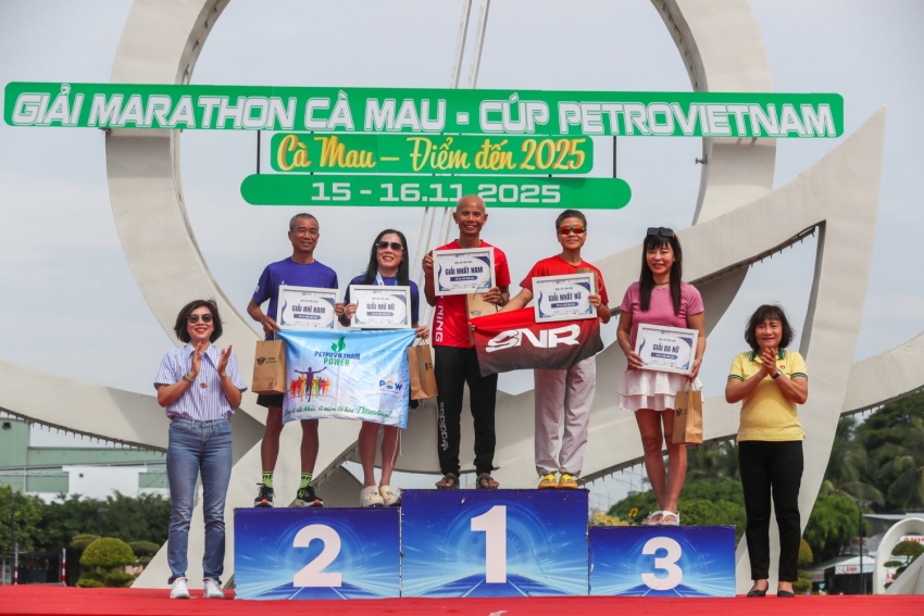 Giải Marathon Cà Mau 2025 – Cúp Petrovietnam Giải Marathon Cà Mau 2025 - Cúp Petrovietnam: Hơn 6.000 vận động viên bùng nổ trên đường chạy