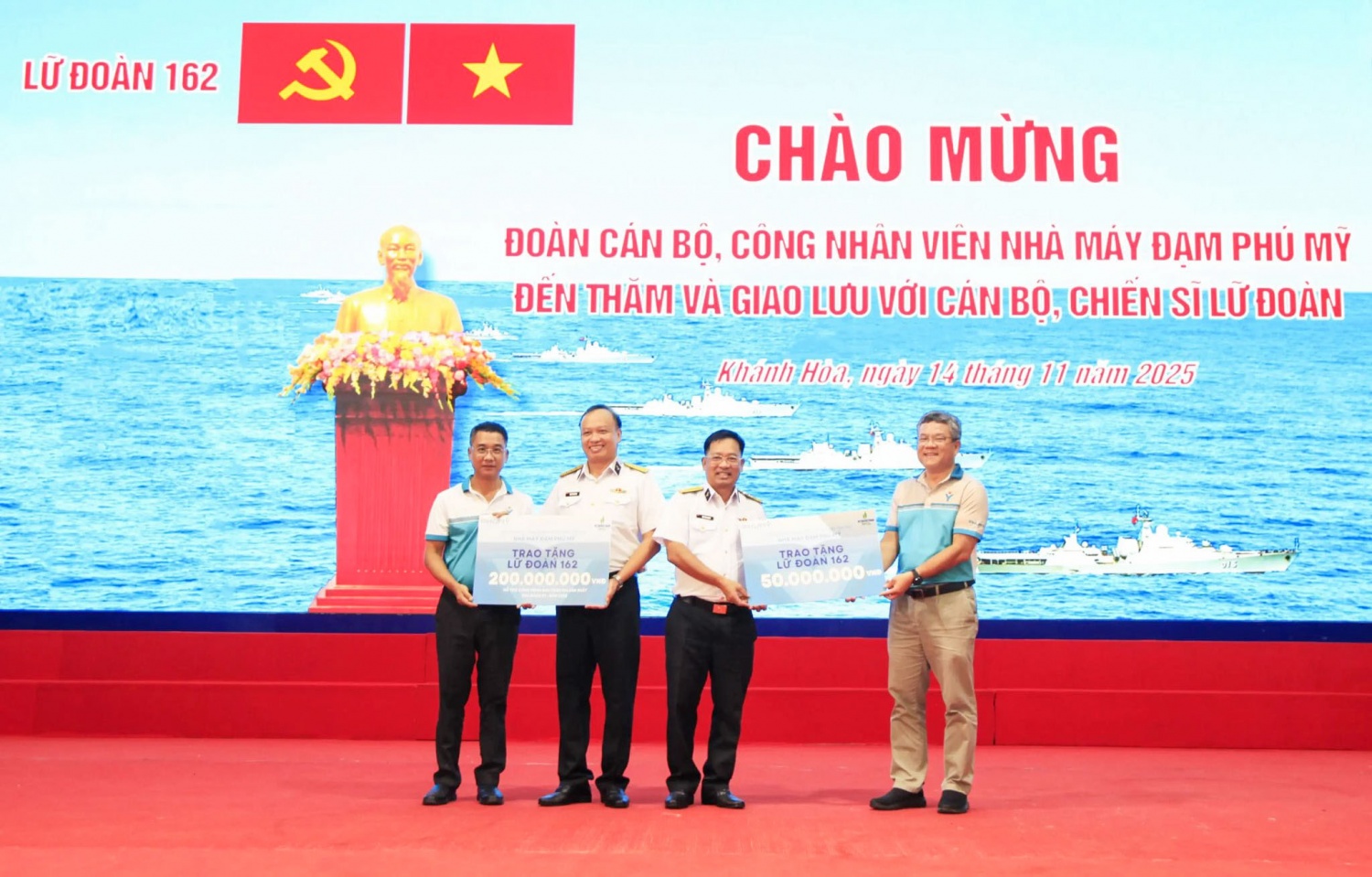 Nhà máy Đạm Phú Mỹ tổ chức tập huấn công đoàn gắn với hoạt động tri ân Lữ đoàn 162 Hải quân Nhà máy Đạm Phú Mỹ tổ chức tập huấn công đoàn gắn với hoạt động tri ân Lữ đoàn 162