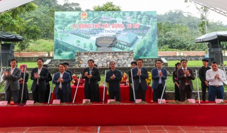 [Chùm ảnh] Petrovietnam/PVEP khởi công xây dựng, tu bổ Khu giáo dục truyền thống ngành Giáo dục