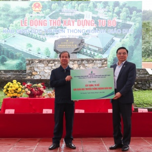 [Chùm ảnh] Petrovietnam khởi công xây dựng, tu bổ Khu giáo dục truyền thống ngành Giáo dục