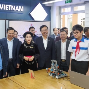 Petrovietnam khánh thành Phòng thực hành giáo dục STEM tại Trường THCS Lê Quý Đôn, tỉnh Tuyên Quang