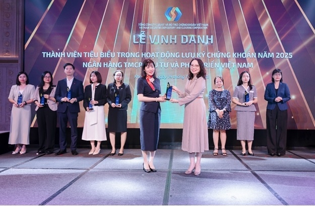 BIDV - Top 10 thành viên tiêu biểu trong hoạt động lưu ký chứng khoán năm 2025 BIDV - Top 10 thành viên tiêu biểu trong hoạt động lưu ký chứng khoán năm 2025