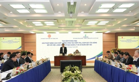 Nâng cao chất lượng kiểm tra, giám sát của Đảng trong lãnh đạo, chỉ đạo công tác quản lý, sử dụng đất đai