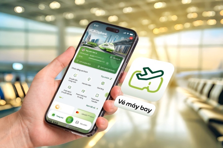 Tính năng Vé máy bay trên VCB Digibank Tính năng Vé máy bay trên VCB Digibank