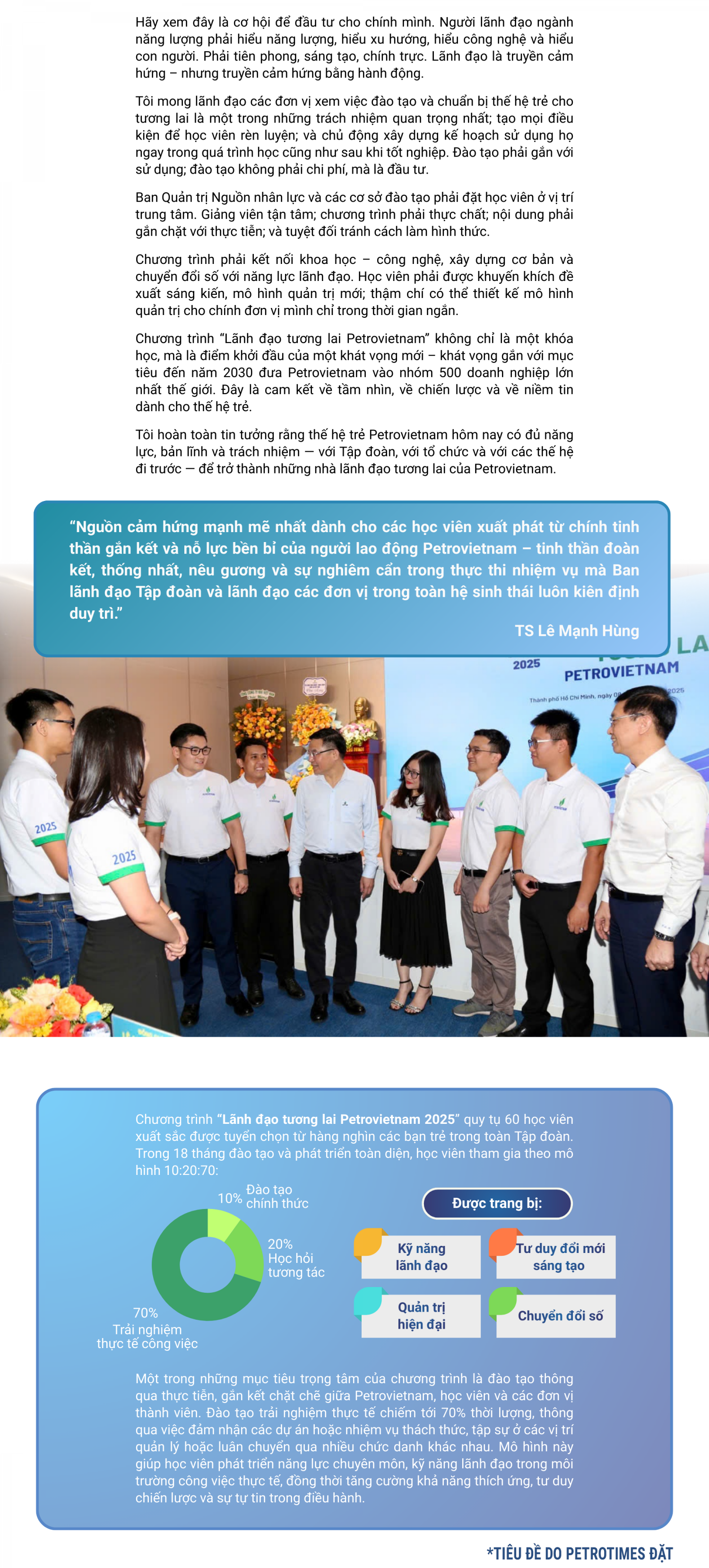 [E-Magazine] Khát vọng Petrovietnam: Kiến tạo thế hệ lãnh đạo cho tương lai