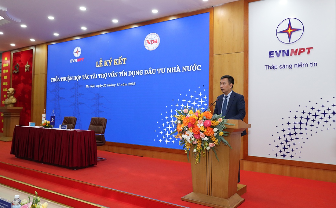 EVNNPT ký thỏa thuận hợp tác tài trợ vốn tín dụng đầu tư của Nhà nước với Ngân hàng Phát triển Việt Nam EVNNPT ký thỏa thuận hợp tác tài trợ vốn tín dụng đầu tư của Nhà nước với Ngân hàng Phát triển Việt Nam