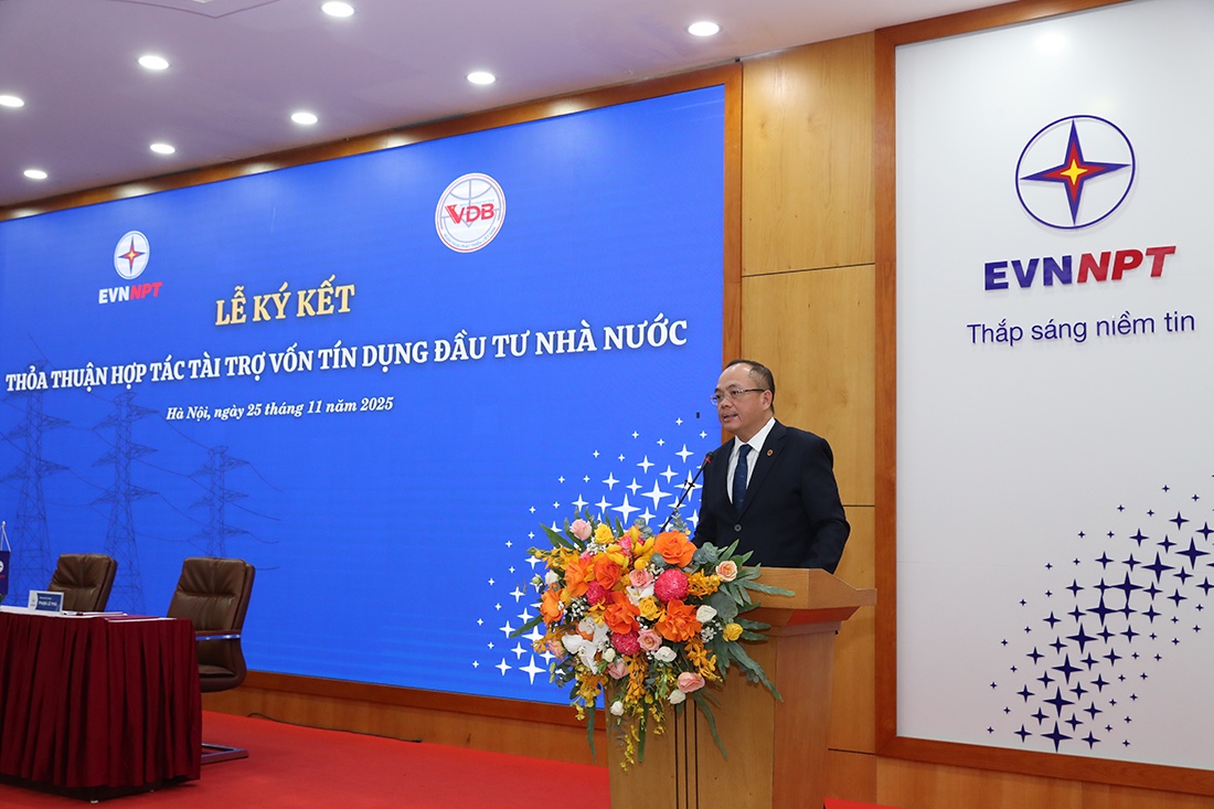 EVNNPT ký thỏa thuận hợp tác tài trợ vốn tín dụng đầu tư của Nhà nước với Ngân hàng Phát triển Việt Nam (VDB) EVNNPT ký thỏa thuận hợp tác tài trợ vốn tín dụng đầu tư của Nhà nước với Ngân hàng Phát triển Việt Nam