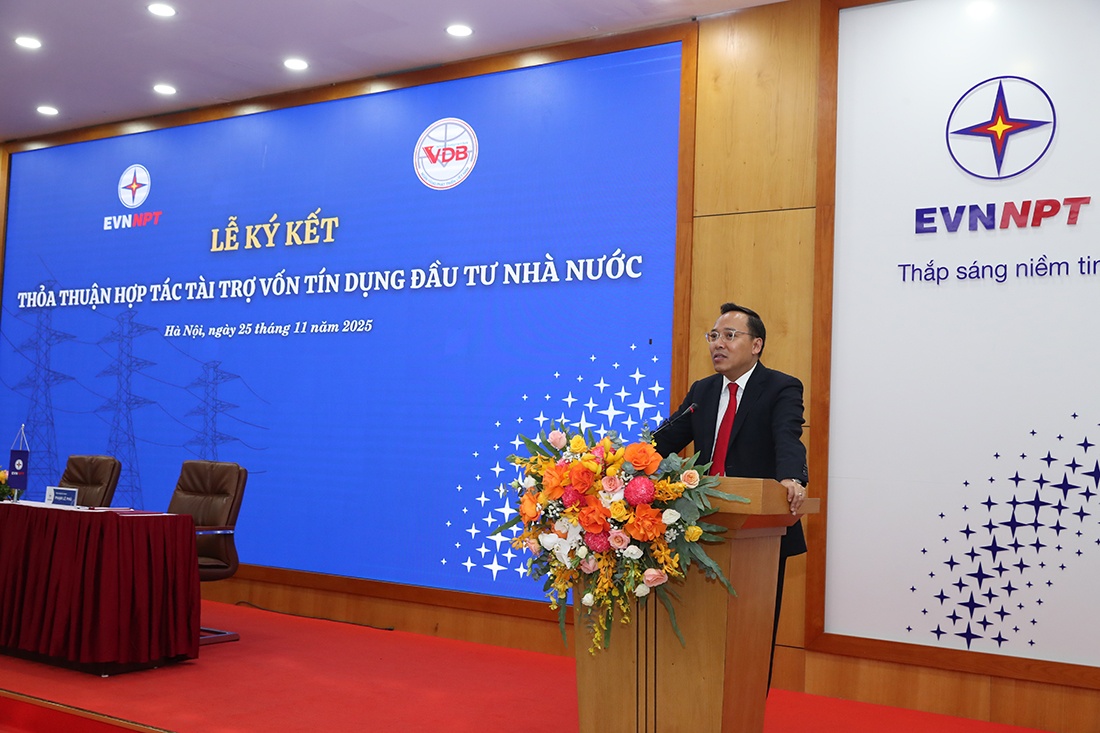 EVNNPT ký thỏa thuận hợp tác tài trợ vốn tín dụng đầu tư của Nhà nước với Ngân hàng Phát triển Việt Nam (VDB) EVNNPT ký thỏa thuận hợp tác tài trợ vốn tín dụng đầu tư của Nhà nước với Ngân hàng Phát triển Việt Nam