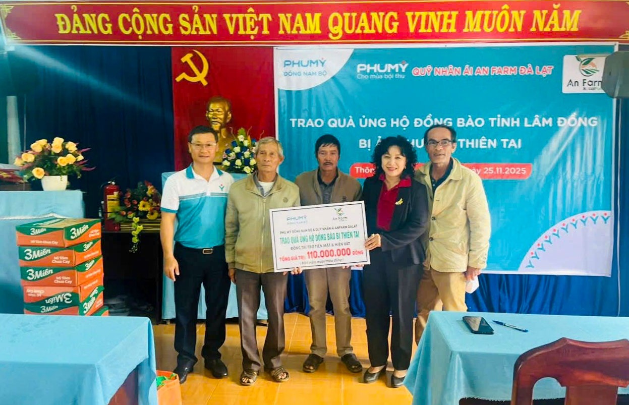 PVFCCo – Phú Mỹ sẻ chia cùng đồng bào vùng lũ miền Trung và Tây Nguyên