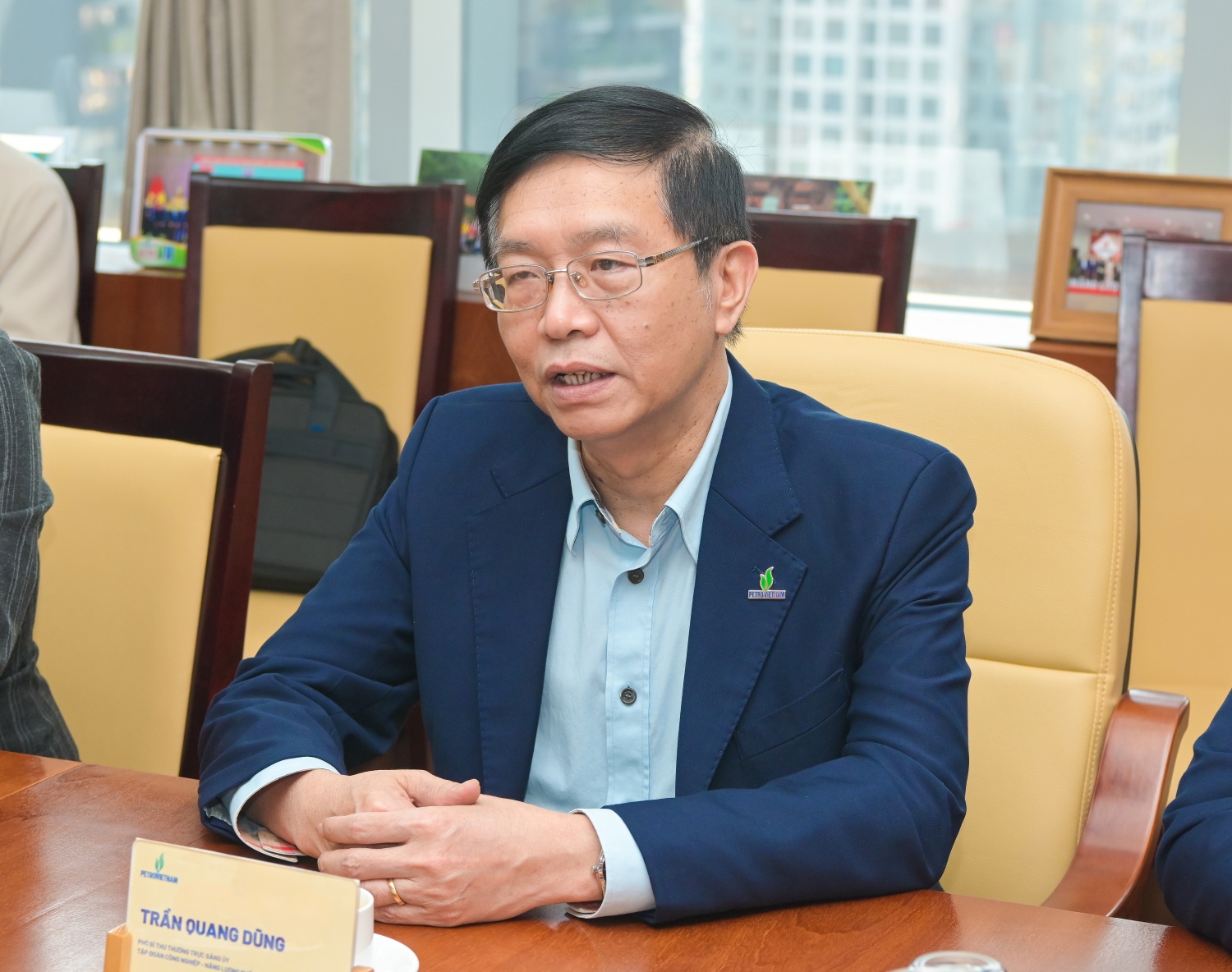 Ông Trần Quang Dũng - Phó Bí thư Thường trực Đảng ủy Petrovietnam trân trọng cảm ơn Hiệp hội Phát triển Văn hóa Doanh nghiệp Việt Nam đã quan tâm, chúc mừng Petrovietnam nhân ngày truyền thống ngành Văn hóa Petrovietnam