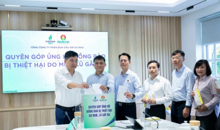 PVCFC tổ chức quyên góp ủng hộ đồng bào miền Trung, Tây Nguyên bị thiệt hại do mưa lũ