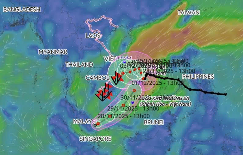 Xuất hiện áp thấp nhiệt đới hướng vào Nam Biển Đông, bão số 15 diễn biến phức tạp Xuất hiện áp thấp nhiệt đới hướng vào Nam Biển Đông, bão số 15 diễn biến phức tạp