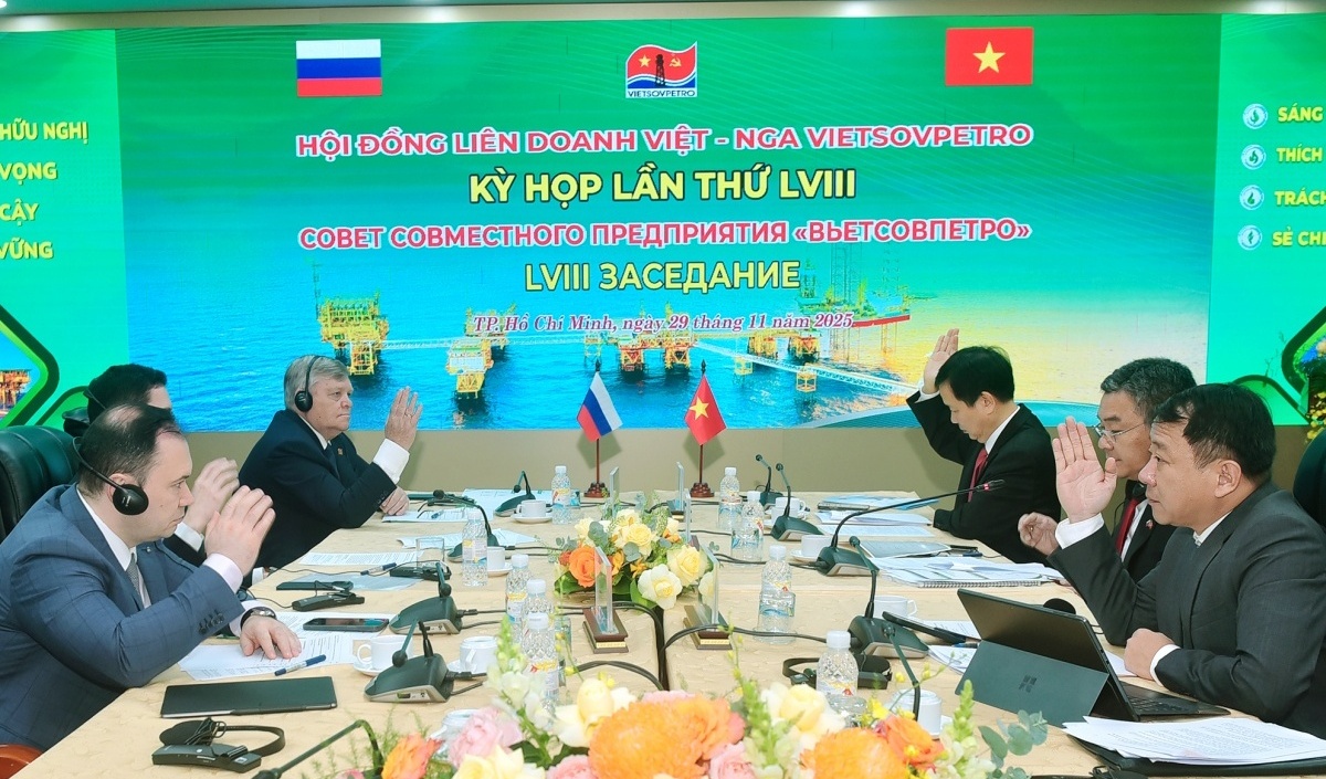 Kỳ họp 58 Hội đồng Liên doanh Việt - Nga Vietsovpetro: Ghi dấu bước tiến 2025, mở rộng tầm nhìn đến 2050