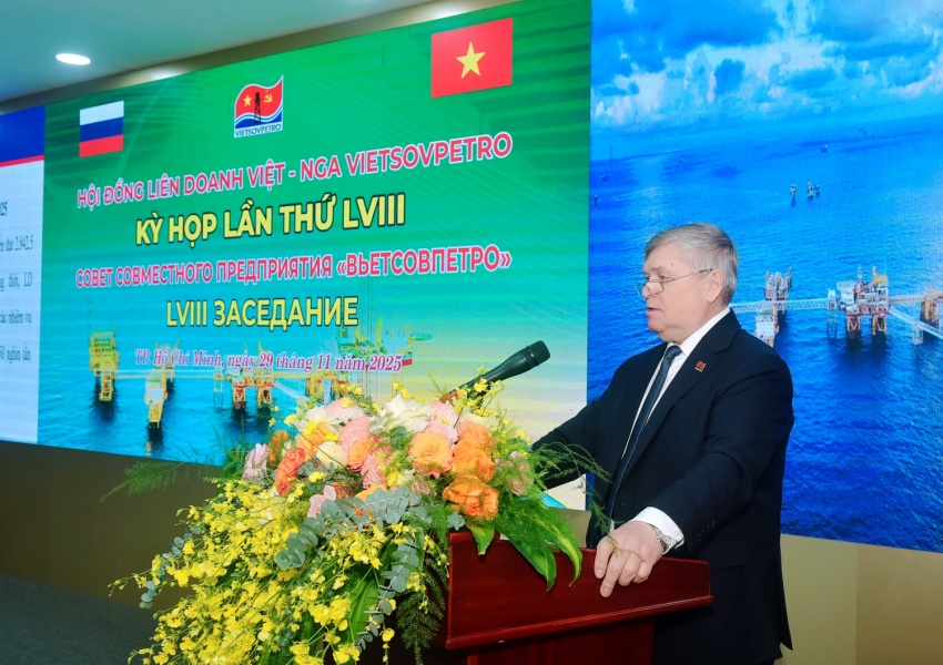 Kỳ họp 58 Hội đồng Liên doanh Việt - Nga Vietsovpetro: Ghi dấu bước tiến 2025, mở rộng tầm nhìn đến 2050